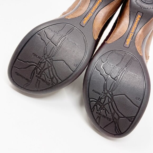 JBU Jambo Design Womens Brown Vegan Leather Laser Cut Side Zip Bootie   Size 11 - Picture 11 of 12